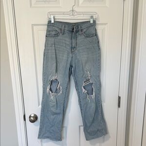 Universal Thread High Rise Blue Straight Leg Jeans